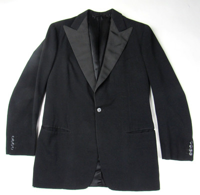 Vtg 1946 Bespoke Davies & Son Savile Row Tuxedo Dinner Smoking Jacket Sz 37/38 S