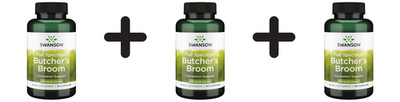 3 x Swanson Butcher's Broom, 470mg - 100 caps (147,41 EUR/kg)