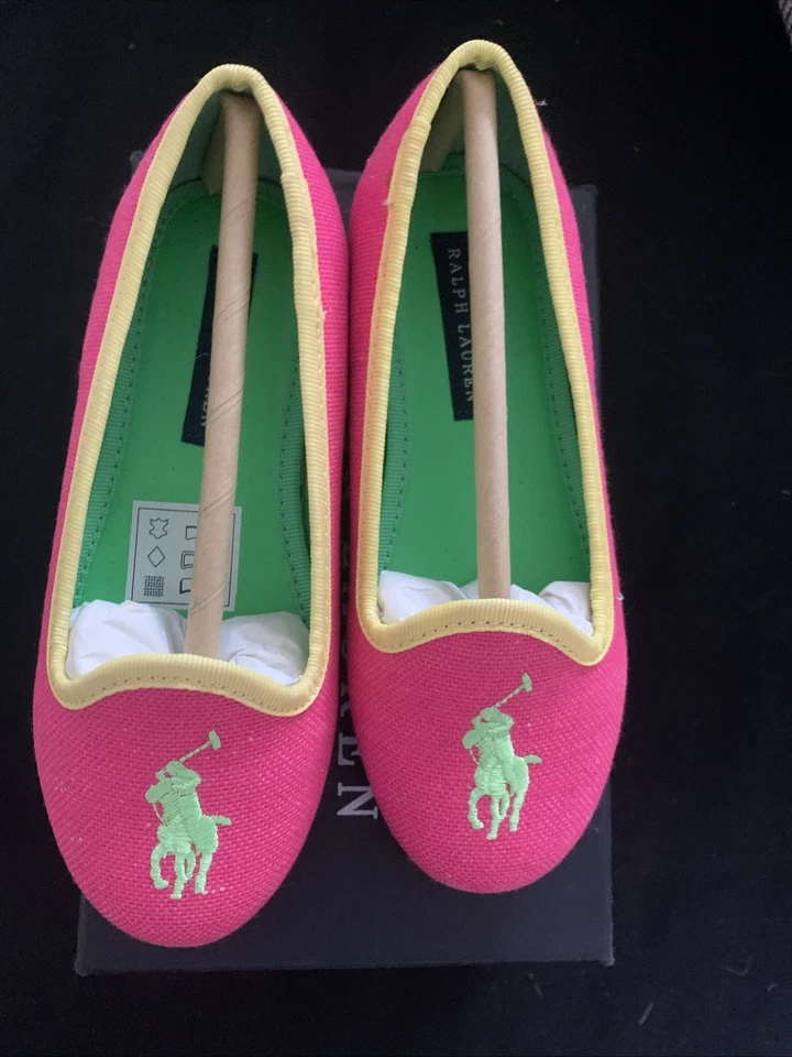 New Ralph Lauren pink baby Uk 9.5 Toddler Ballets - Image 3 of 4