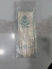 WOMAN VAN RAALTE GLOVES WHITE SZ 6.5 NEW NOS FORMAL DRESS PARTY COCKTAIL 8.5  Ln