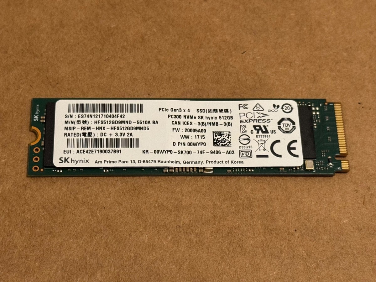 M.2 SSD NVMe PCIe Gen3 X4 SK Hynix 512gb for sale online | eBay
