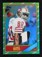 2001 Topps Chrome Rookie Reprint Jerseys 90/100 Jerry Rice #TO-JR HOF 17a5