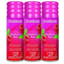 Skintimate Raspberry Rain Moisturizing Shave Gel for Women, 7oz 3 Pack