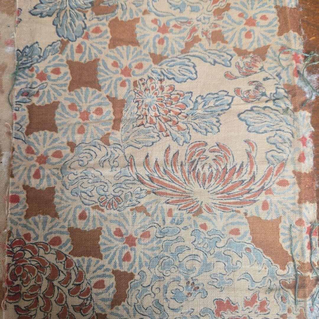 Tela de algodón tinte índigo Y62 tipo impresión vintage telar manual textil...