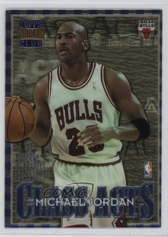 1996-97 Topps Stadium Club Class Acts Michael Jordan Jerry Stackhouse #CA1