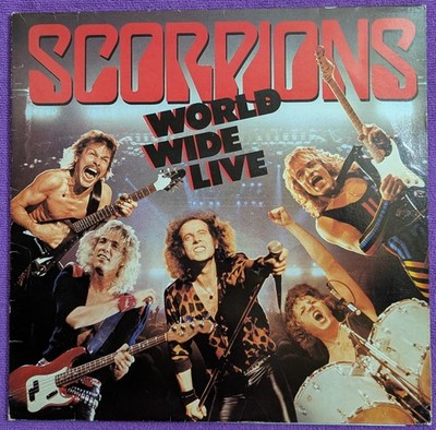 Scorpions - World Wide Live - 1985 (VG+/VG+) German 2LP, Poster, inserts.