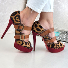 Christian Louboutin Bikki Leopard Platform Heels Pumps EU 37.5 UK 4.5 RRP 575
