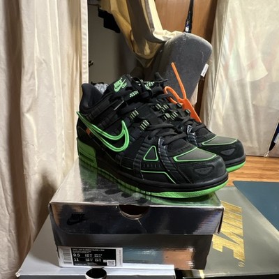 Nike Air Rubber Dunk Low Black Green Orange Lace-Up Sneaker New w/ Box