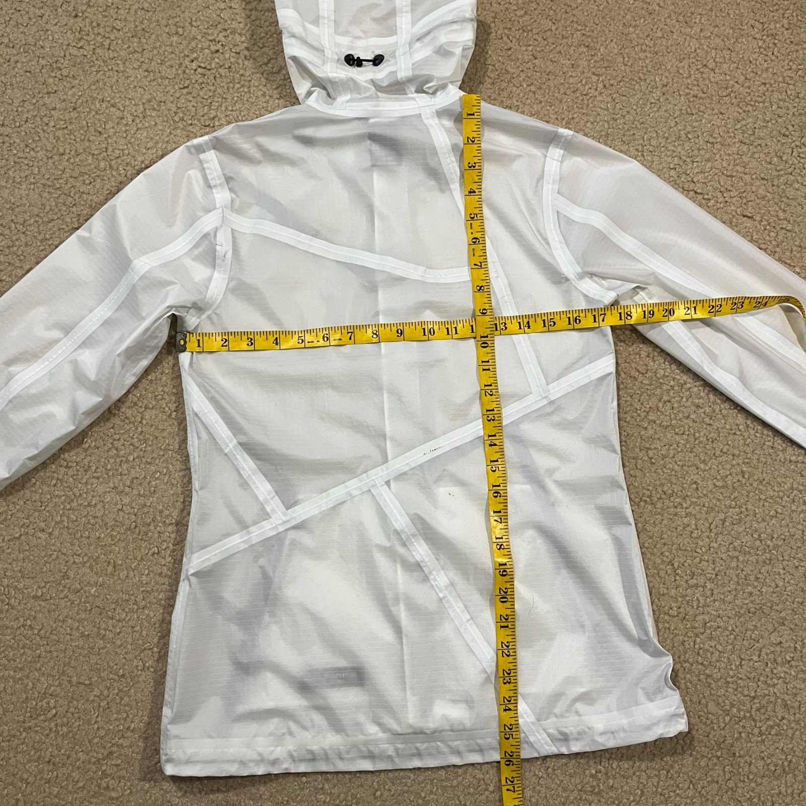 Aether Womens Lucent Rain Shell Jacket White Size… - image 8