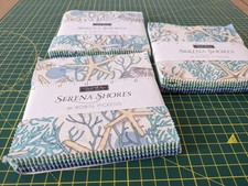 3 x New Robin Pickens Moda Charm Packs serena shores quilting cotton fabric