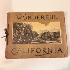 Antique California Wonder Travel Book | Early Railroad Tourism
