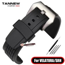 26mm Rubber Watchband Strap for Seiko VELATURA SRH006 013 SPC007 SNAE17 Bracelet