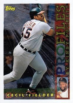 1996 Topps #AL-04 Cecil Fielder Profiles by Kirby Puckett AL