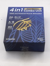 4-in-1 TENS  EMS Muscle Stimulator for Pain Relief with 12 Electrode Pads