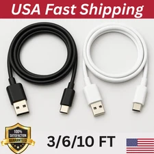 3/6/10FT USB A TO USB C CHARGING CABLE iPhone 17 16 15 S25