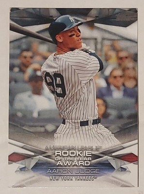 2018 TOPPS MLB AWARDS MLBA-8 ROY BLACK PARALLEL #262/299 AARON JUDGE ROOKIE
