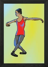 dancing in the shoes at to Framed Wall Art Poster Canvas Print Picture