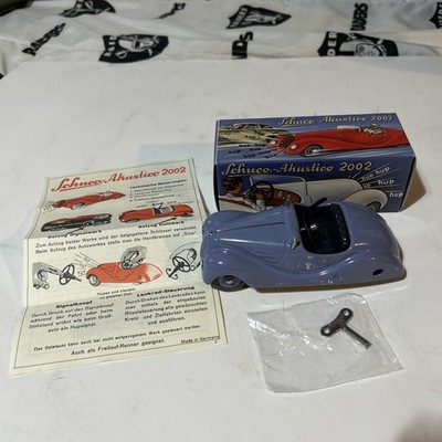 Schuco Akustico 2002 Wind Up Metal Car Made In Western Germany Complete