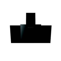 Cookology Essentials 90cm Angled Glass Cooker Hood Black Touch Control