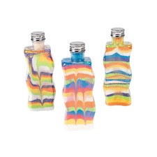 Wavy Sand Art Bottles - DIY Craft Supplies - Party Favors - 12 Pieces - 5.75"