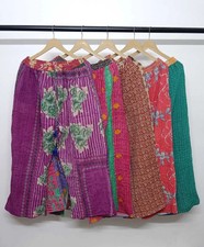 Women's Printed Kantha Wide Leg Straight Palazzo Style Pant Wholesale Mix lot