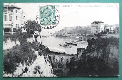 CPA MONACO Le Ravin de Sainte Dévote Ed. N.D. Foto. Nr. 512 1913