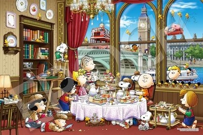 Epoch 1000-teiliges Puzzle mit PEANUTS und Snoopy in London 50 x 75 cm