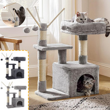Cat Climbing Tower Activity Center with Scratching Post, Sisal Bed, and Toys