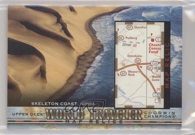 2019 Goodwin Champions World Traveler Map Relics Skeleton Coast Namibia he7