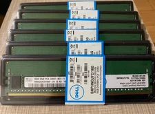 DELL SNPHNDJ7C A8711887 16GB 2RX8 DDR4 PC4-2400T RDIMM RAM SERVER MEMORY NEW
