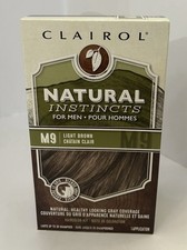 CLAIROL Natural Instincts For Men  M9 Light Brown  Haircolor Kit  Dye