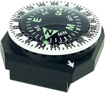 Sun Company GoCompass - Micro Orienteering Wrist Compass | Watch Band or