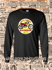 BULTACO Matador SD Motorcycles Maglietta Uomo Manica Lunga Maglietta Americana