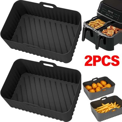 2Pcs Airfryer Zubehör Silikonform Für Heißluftfritteuse Silikoneinsatz Air Fryer