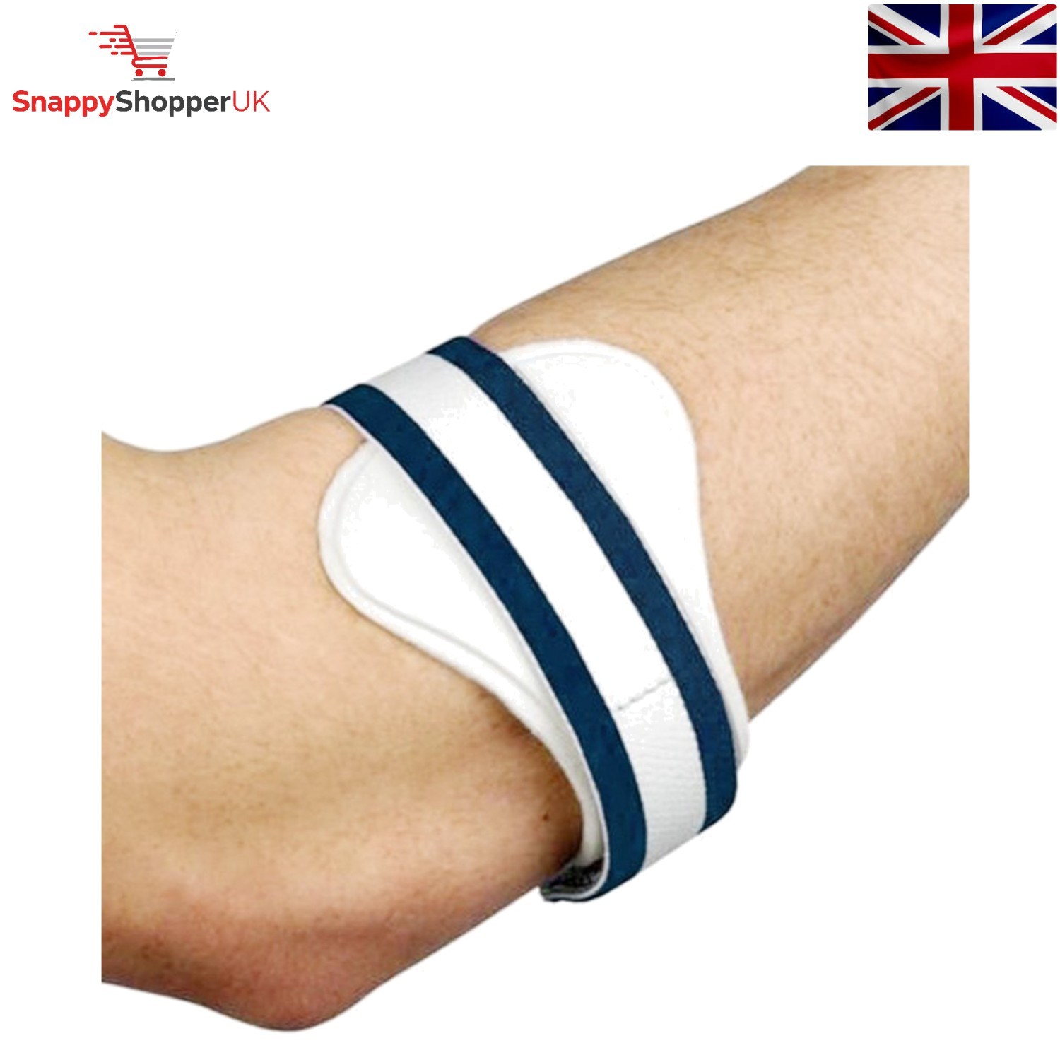 Tennis Golfers Elbow Epicondylitis Support Clasp Gives Compression (Large)