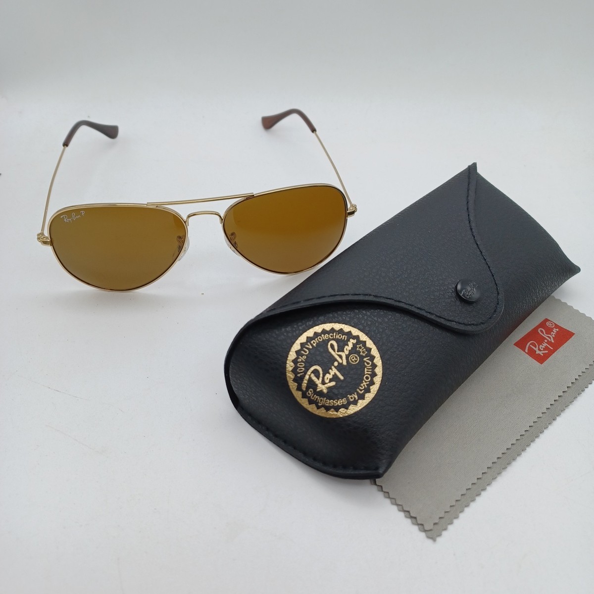 Brown Rb3025 Polarised Ray-Ban Sunglasses RB3025 Aviator Classic