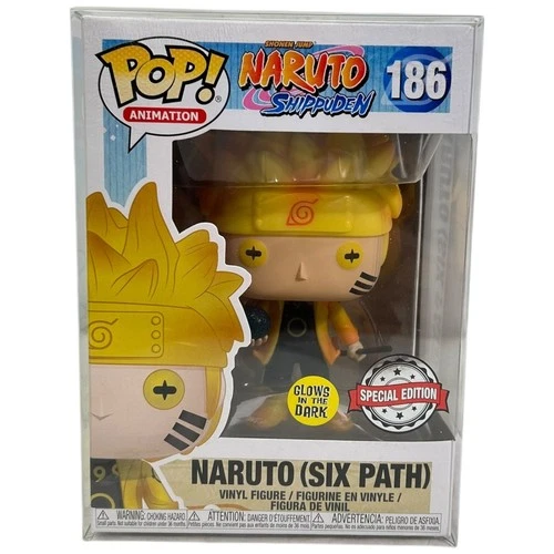 Funko Pop Naruto Shippuden Six Path #186 Vinyl Figure Animation Special Ed. Glow