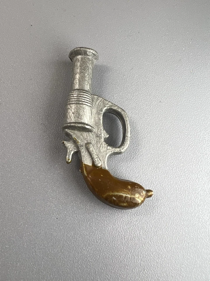 Accesorio de pistola acampanada vintage GI Joe Action Man 1964 mango marrón Hong Kong Foto 2 de 4