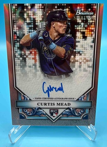 Curtis Mead [Rose Gold Refractor] #RA-CM 2024 Bowman Sterling Rookie Autograph card