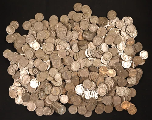 Lot of 500 Buffalo Nickels - "P" Mints-Dateless Mix of Naturals w-Some Old Acids