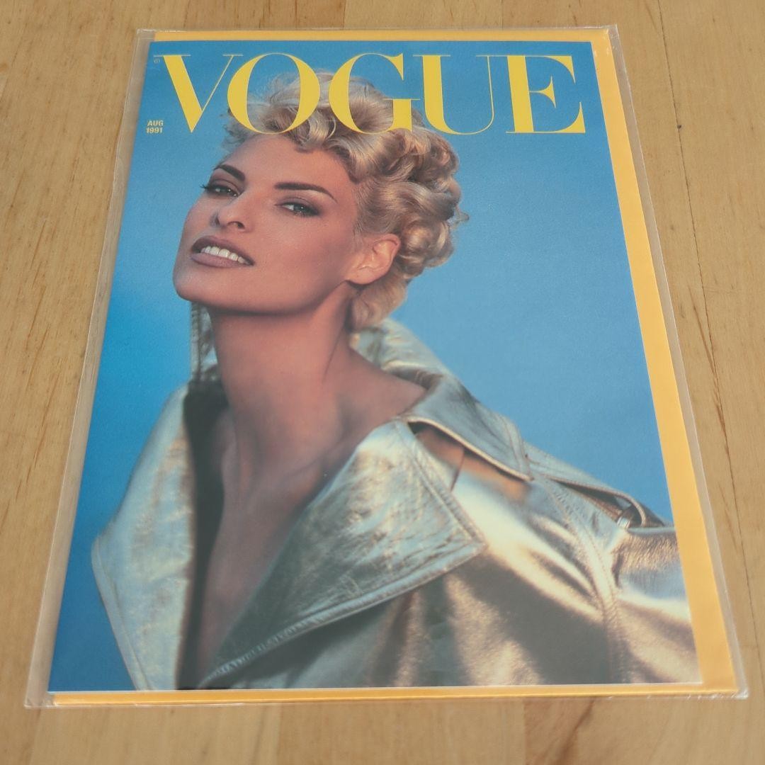 Vogue Linda Evangelista Supermodel Postcard Un Vintage Collectible