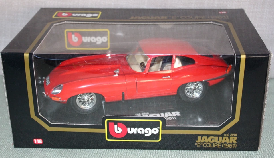 Bburago 3018 DieCast Jaguar E Coupe 1961 Sammlung 1:18 OVP - Bild 1 von 1