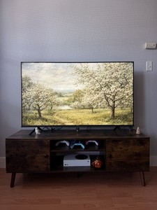Wooden TV Stand Media Home Storage