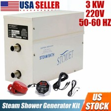Steam Shower Generator Kit Suitable Space with 3KW Aromatherapy Steam Head