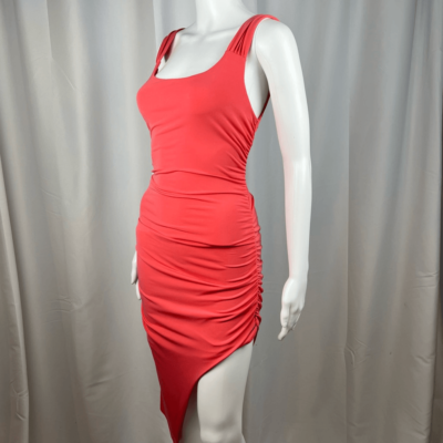 Guess Bodycon Dress Size Small Coral Orange Ruched Sides Sleeveless Cocktail | eBay Guess Bodycon Dress Size Small Coral Orange Ruched Sides Sleeveless Cocktail | eBay