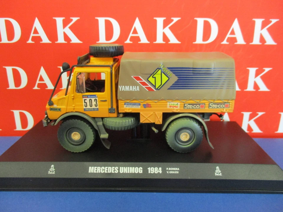 Die cast 1/43 Modellino Camion Truck Mercedes Unimog Paris-Dakar 1984 - Immagine 2 di 4