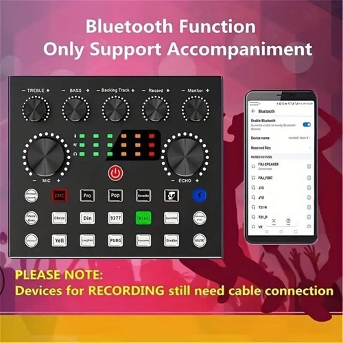 V8S Sound Card Live Audio Equipment Multi-platform Live Broadcast Compatibility - Picture 11 of 16