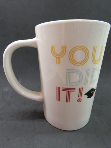Coffee Cup Tea Mug ~ "YOU DID IT" Graduation ~ Room Essentials Stoneware ~ NEW - Picture 6 of 8