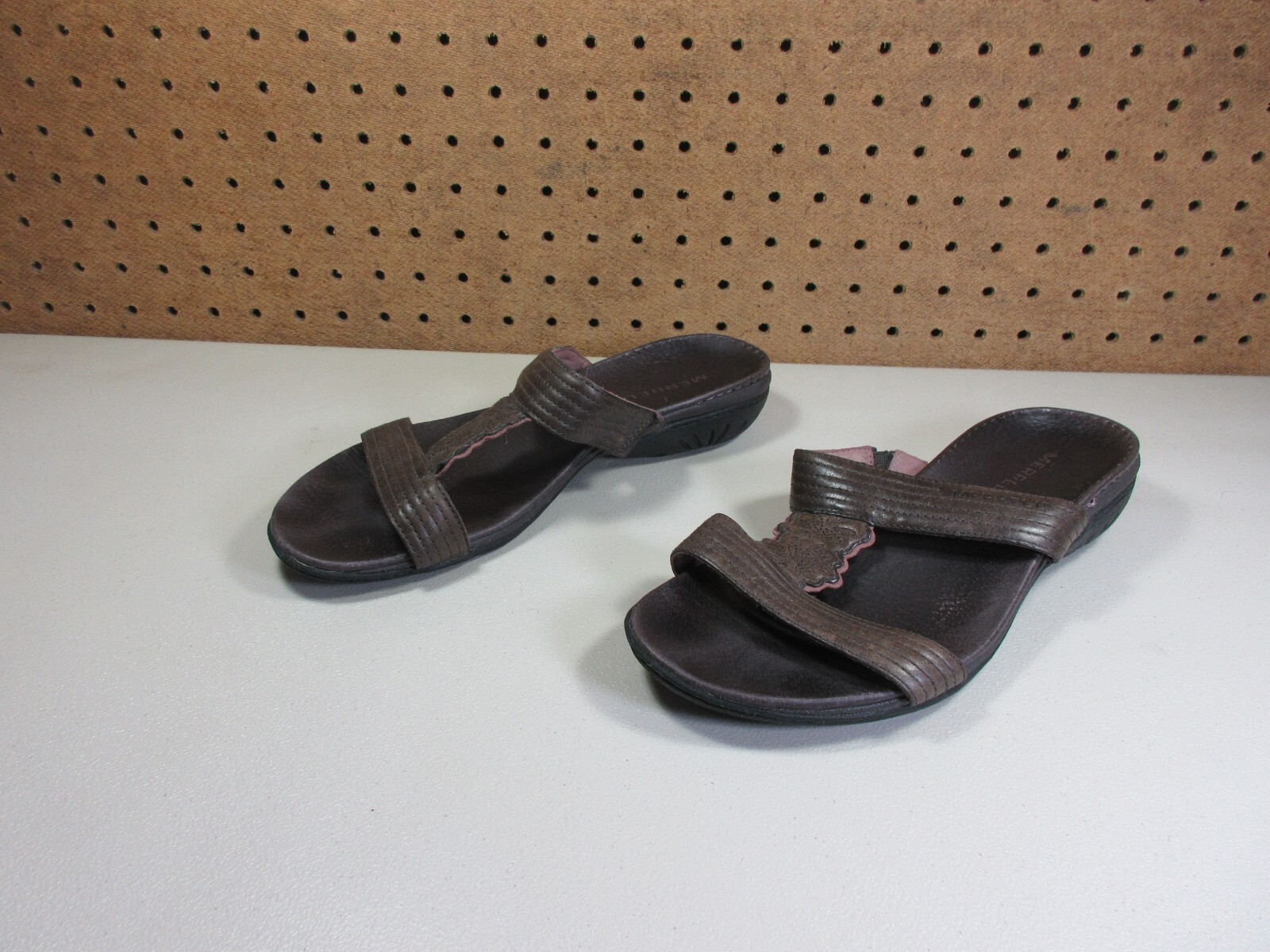Merrell sandali donna slide marrone floreale violoncello mogano 8 M