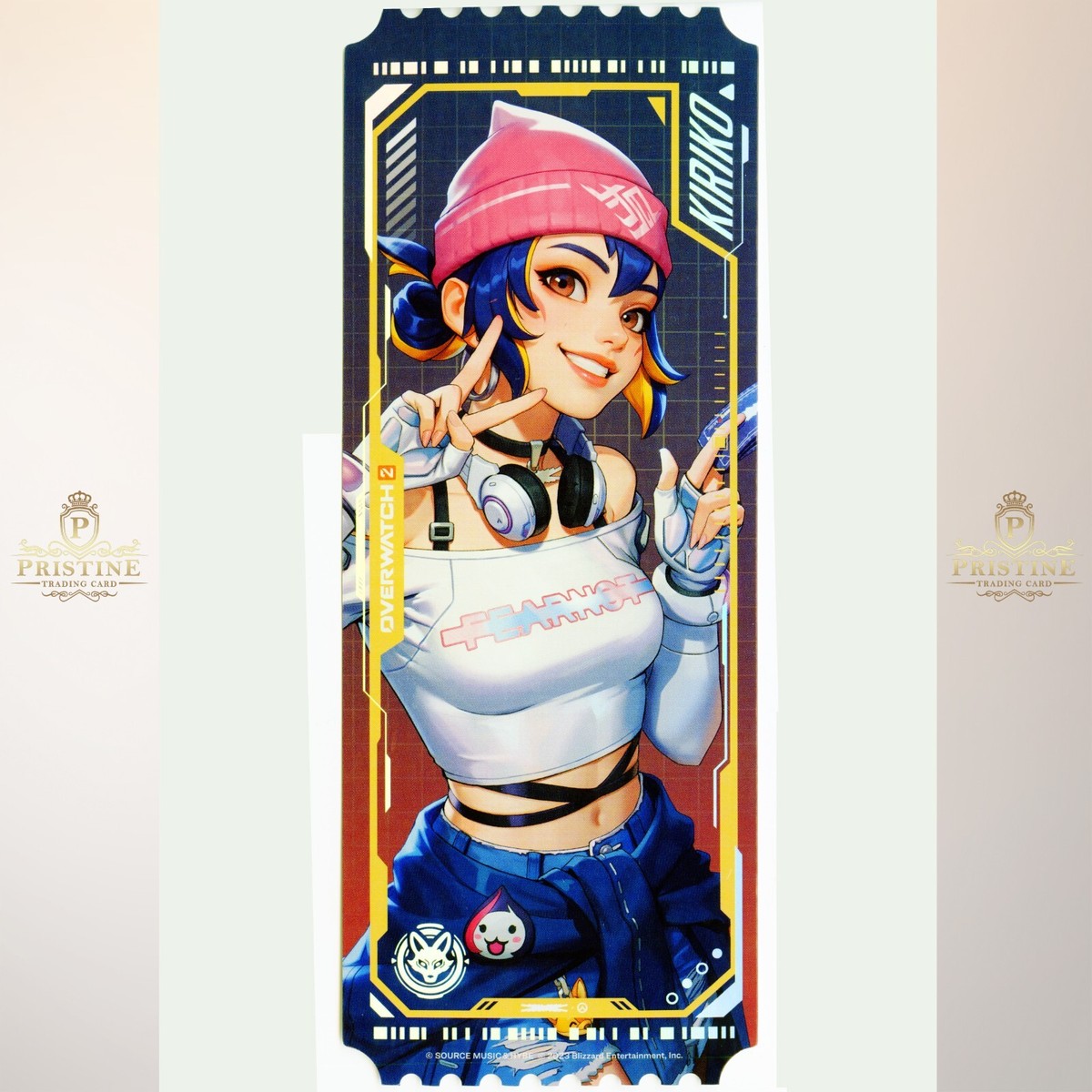 KIRIKO 2023 Le Sserafim X Overwatch 2 Ticket Photo Card 8 cm KIRIKO 2023 Le Sserafim X Overwatch 2 Ticket Photo Card 8 cm